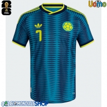 Maglie da calcio Colombia Luis Diaz #7 Seconda Maglia Mondiali 2026  Manica Corta